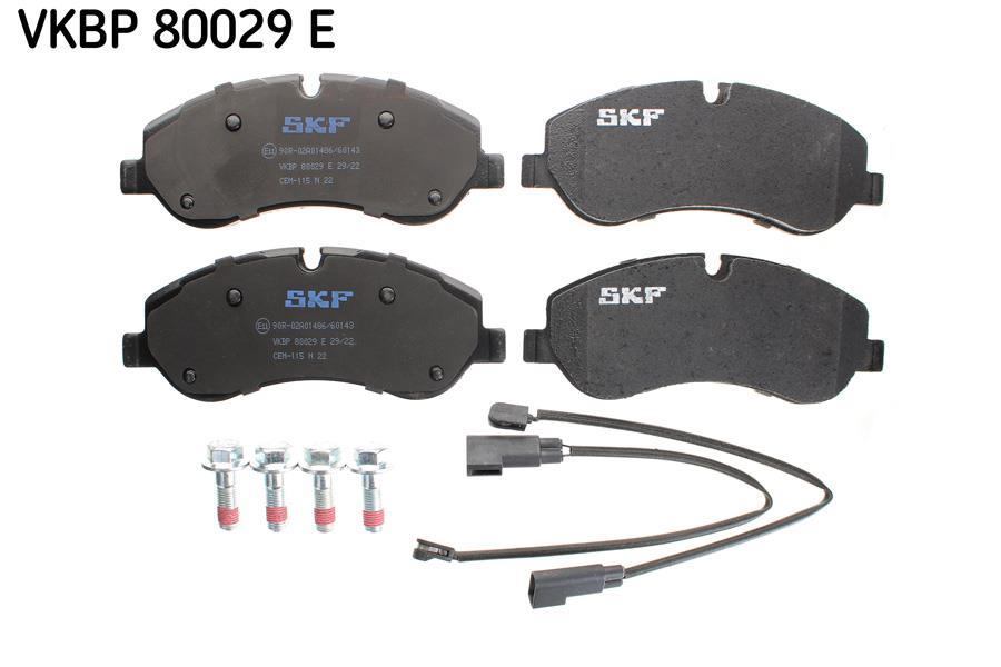 Jeu de 4 plaquettes de frein SKF ref. VKBP 80029 E